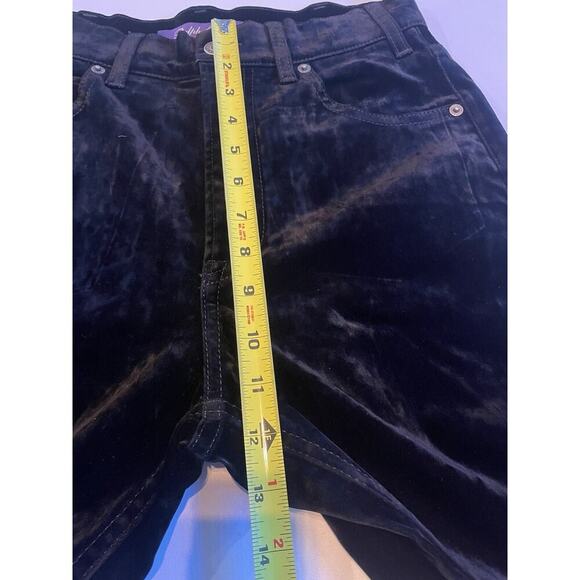 Ralph Lauren Collection Kaida Relaxed Bootcut Black Velvet Jeans 28 Purple Label - Picture 12 of 15